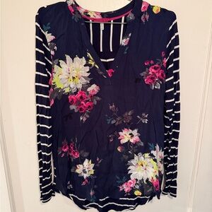 Joules Floral and Striped Women's Top